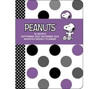 Peanuts 16-Month 2023-2024 Monthly/Weekly Planner Calendar