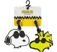 Peanuts 2-Piece Suitcase ID Tag Set with Adjustable Straps, Snoopy and Woodstock, Multi, One Size, Multi, Peanuts 2-Piece Suitcase Id Tag Set with Adjustable Straps