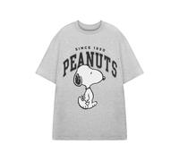 Peanuts Adult Short Sleeved T-Shirt (Grey Marl) in Grey | Size: Small Peanuts Grey S