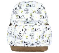 INTIMO Peanuts Backpack Best Friends Woodstock and Snoopy Allover Design Bookbag Travel Daypack Bag