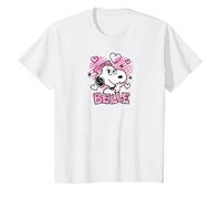 Peanuts - Belle Hearts Scribble Snoopy's Beagle Sister T-Shirt, Youth, White, 2T