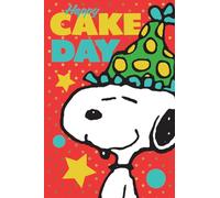 PEANUTS BIRTHDAY CARD, HAPPY CAKE DAY PEANUTS CARD, SNOOPY