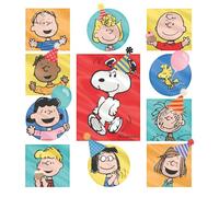 Peanuts Birthday Card, Snoopy and Characters Celebration Theme