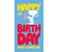 Peanuts Birthday Card with Stickers - Official Snoopy & Friends Greeting Card for Kids, Teens & Classic Cartoon Fans