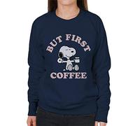 Peanuts But First Coffee Snoopy Women's Sweatshirt