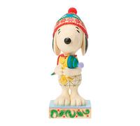 Peanuts by Jim Shore A Warm Embrace Snoopy Hugging Woodstock Christmas Figurine
