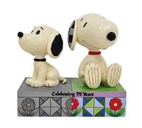 Peanuts by Jim Shore I Remember You 1950's vs. Modern Snoopy Figurine