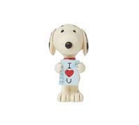 Peanuts by Jim Shore Snoopy I Love You Sign Mini Figurine, 3.15 inch