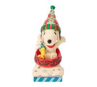 Peanuts by Jim Shore Snowy Shenanigans Snoopy & Woodstock Christmas Figurine
