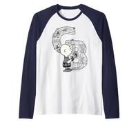Peanuts Charlie Brown Globetrotter Adventure Holiday Tourist Raglan Baseball Tee