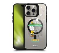 Peanuts Charlie Brown & Woodstock Snoopy & Friends Black Shockproof Bumper Case [Military Grade Protection] Compatible with Apple iPhone 15 Pro Max and Compatible with MagSafe