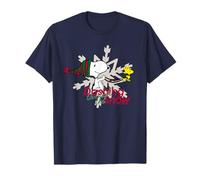 Peanuts Christmas Snoopy Woodstock Dashing Through The Snow T-Shirt