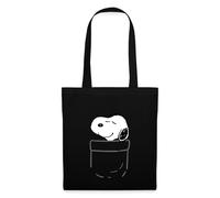 Peanuts Design With Happy Snoopy In A Pocket Tote Bag