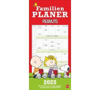 Peanuts Family Planner 2025: Calendar for Families with 5 Columns. Humorously Illustrated Family Wall Calendar with Snoopy, Charlie Brown and Co. (Family Planner Heye)