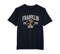 Peanuts - Franklin Collegiate1968 T-Shirt, Men's Big and Tall, Black, 2X Tall