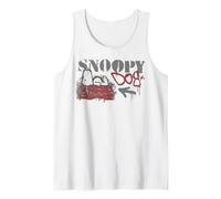 Peanuts Graffiti Snoopy Dog House Cool 90s Urban Art Stencil Tank Top