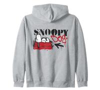 Peanuts Graffiti Snoopy Dog House Cool 90s Urban Art Street Zip Hoodie