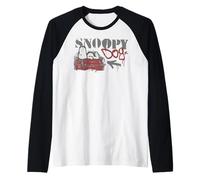 Peanuts Graffiti Snoopy Dog House Cool 90s Urban Stencil Art Raglan Baseball Tee