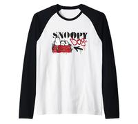 Peanuts Graffiti Snoopy Dog House Cool 90s Urban Street Art Raglan Baseball Tee