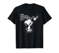 Peanuts Graffiti Snoopy Stencil Star Street Art Retro Urban T-Shirt