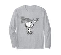 Peanuts Graffiti Snoopy Stencil Star Street Art Urban Retro Long Sleeve T-Shirt