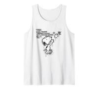 Peanuts Graffiti Snoopy Stencil Star Street Art Urban Retro Tank Top