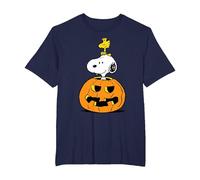 Peanuts Halloween Snoopy and Woodstock T-Shirt, Men's Big and Tall, Navy Blue, 2X Tall