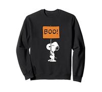 Peanuts Halloween Snoopy Boo! Sweatshirt, Adult Unisex, Black, Large