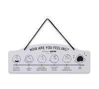 Peanuts How Are You Feeling Metal Hanging Sign Funny Peanuts Wall Decor for Home Great Gift Idea