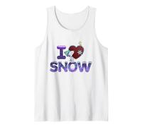 Peanuts I Love Snow Woodstock Snoopy Xmas Classic Holiday Tank Top