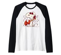 Peanuts Joe Cool Guitar Raglan Baseball Tee