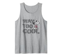 Peanuts Joe Cool Snoopy Way Too Graffiti Stencil Art Urban Tank Top