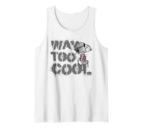 Peanuts Joe Cool Snoopy Way Too Graffiti Stencil Art Urban Tank Top
