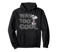 Peanuts Joe Cool Snoopy Way Too Graffiti Stencil Urban Art Pullover Hoodie