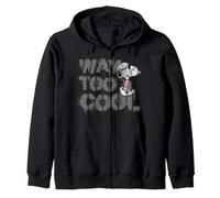 Peanuts Joe Cool Snoopy Way Too Graffiti Stencil Urban Art Zip Hoodie