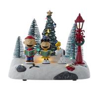 Peanuts Kurt Adler Lighted Animated Musical Caroling Choir Table Piece