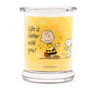 Peanuts Life is better with you Scented Jar Candle with Lid Fruity Scented Candle 250g Burn Time Up to 50 Hours Perfect Gift Idea for Women