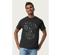 Peanuts Men's Geometric Snoopy T-Shirt in Black | Size: 2XL Peanuts Black 2XL