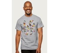 Peanuts Men's Love Letters Snoopy & Gang T-Shirt in Mid Grey | Size: Medium Peanuts Mid Grey M