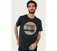Peanuts Men's On Guitar Neck 1969 T-Shirt in Black | Size: Medium Peanuts Black M