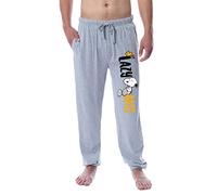 Peanuts Men's Snoopy and Woodstock Lazy Days Sleep Jogger Pajama Pants