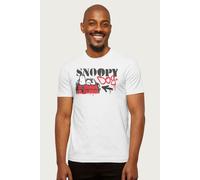 Peanuts Men's Snoopy Dog Graffiti T-Shirt in White | Size: Medium Peanuts White M