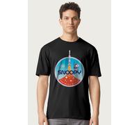 Peanuts Men's Snoopy Rocket Take Off-T-Shirt in Black | Size: Small Peanuts Black S