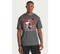 Peanuts Men's Snoopy Rocks T-Shirt in Charcoal | Size: Medium Peanuts Charcoal M