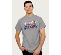 Peanuts Men's Snoopy Space Travel Montage T-Shirt in Mid Grey | Size: Large Peanuts Mid Grey L