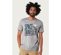 Peanuts Men's Snoopy Space Traveler T-Shirt in Mid Grey | Size: XL Peanuts Mid Grey XL