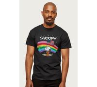 Peanuts Men's Snoopy Starry Moon T-Shirt in Black | Size: Small Peanuts Black S