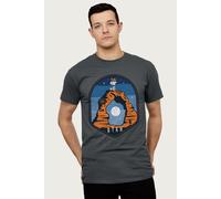 Peanuts Men's Utah Beagle Scouts 50 Years Snoopy T-Shirt in Charcoal | Size: Small Peanuts Charcoal S
