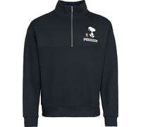 Peanuts Peanuts - Snoopy and Woodstock - Half-zip knitted jumper Sweatshirt black L