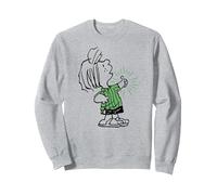 Peanuts - Peppermint Patty Thumbs Up Sweatshirt, Adult Unisex, Heather Grey, Small